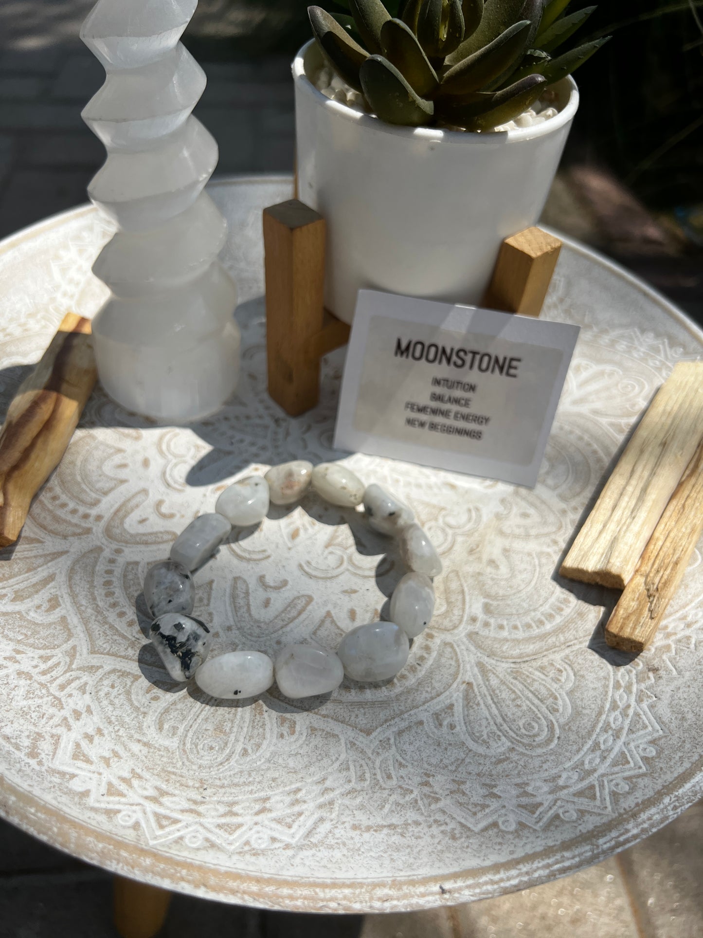 Moonstone Crystal Bracelet