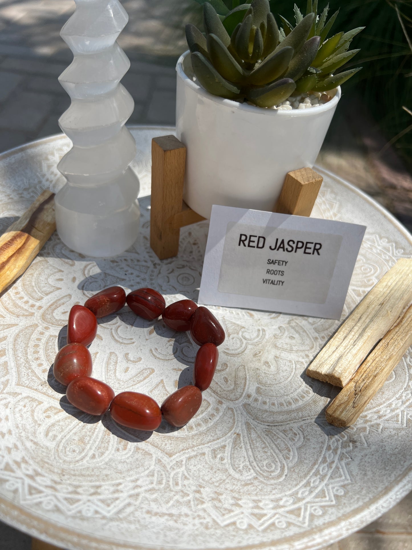 Red Jasper Crystal Bracelet