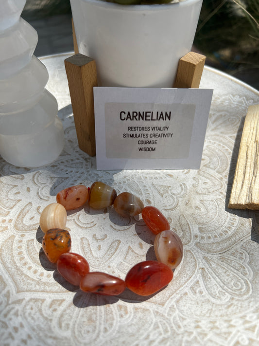 Carnelian Crystal Bracelet