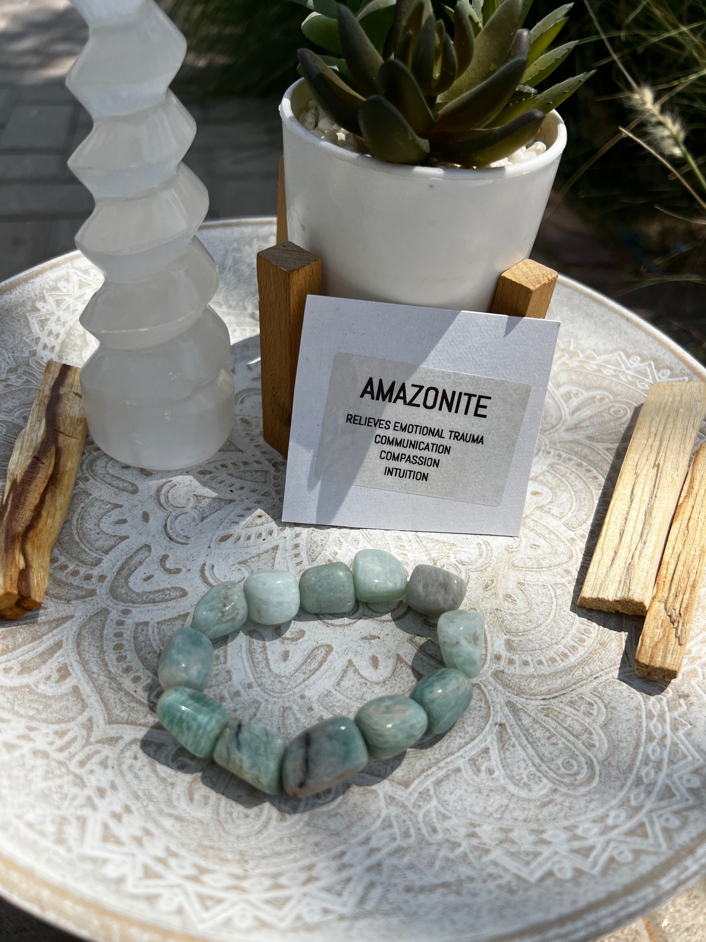 Amazonite Crystal Bracelet