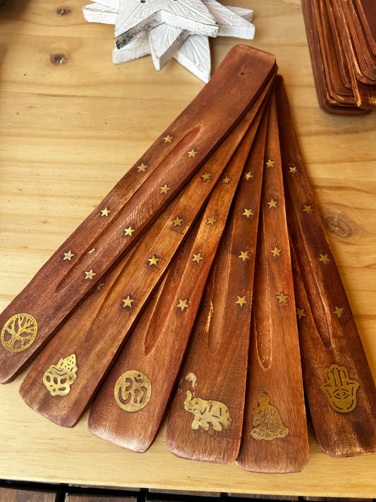 WOODEN INCENSE HOLDER